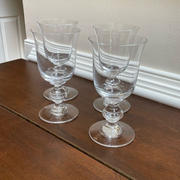 William Yeoward - Hard to Find! Four Lindsay Crystal Drinking Glasses Goblets - Picture 7 of 10